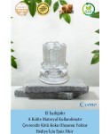 Gümüş Mumluk Şamdan Tealight Mum Uyumlu Tarihi Sütun Model